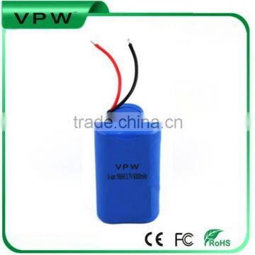 Rechargeable 18650 3.7v 6000mah battery li-ion battery pack manufacturers