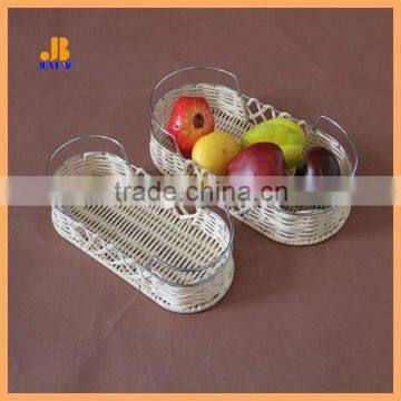 elegant wicker bread basket