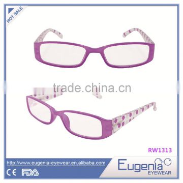 2016 hot sale made in china flower printing reading glasses