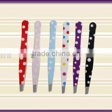 Painting silk screen stainless steel eyebrow tweezer