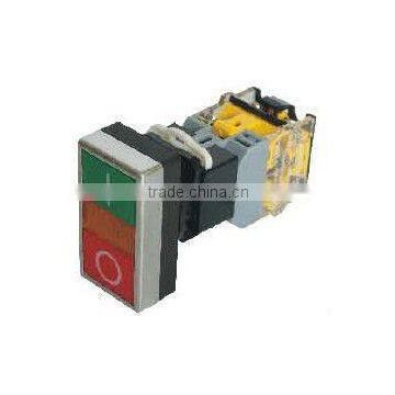 double push button switch with a light ,KD38C-11DR.G ,NO+NC