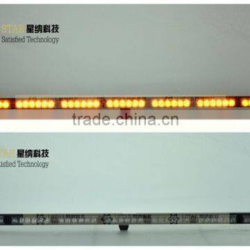 1W*42LED (42W)super Led 7 heads 42 LED yellow vehicle flashing strobe light bar warning light (XN-186-7)