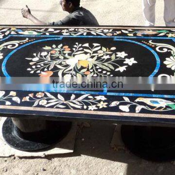 Marble Top Dinning Table, pietre dure table top set