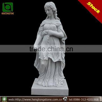 Western Style Stone Carvings And Sculptures Marble Beautiful Angel Figure Statue