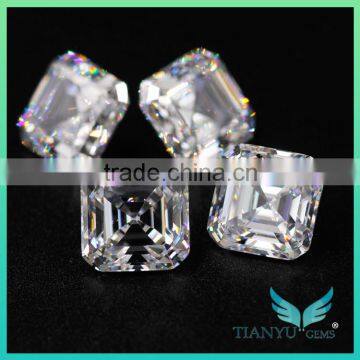 Wholesale12*12mm Big Asscher Cut AAAAA D White American Loose Cubic Zirconia Stones photo-5