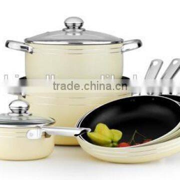 9pcs aluminum nonstick cookware set