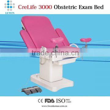 Red color gynecology chair exam chair