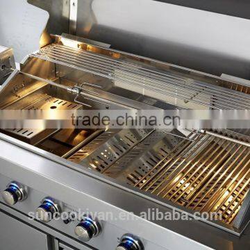 6 Main Burners High End Stainless Steel Barbecue Gas Grill photo-5