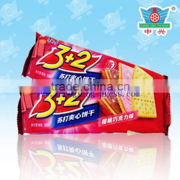 customize design biscuit packet/packaging for biscuit container with colorful