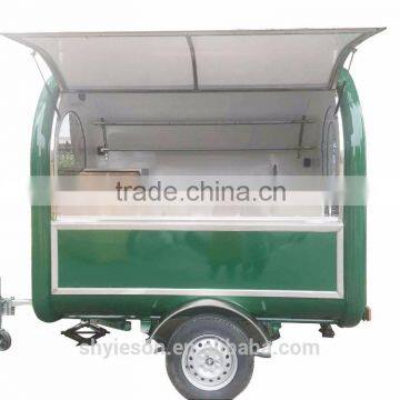 customized length fast food trailer and concession trailer / food machine for food cart trailer