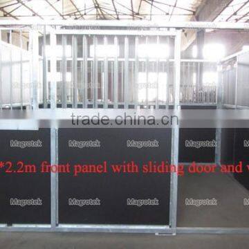 well-ventilated indoor sliding gate galvanized steel horse equipment stable