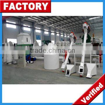 Small Semi-Automatic 1-2 t/h Chicken feed pellet processing line
