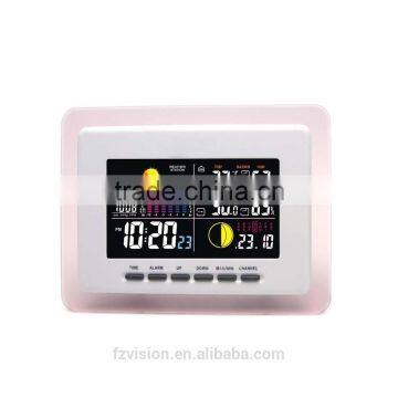 Digital Wireless Weather Station /weather Station Clock With Blue Backlight/ Automatic Weather Station photo-4