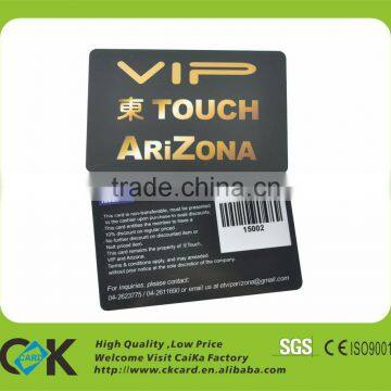 In wholesale! Eco-friendly plastic pvc barcode membership cards in promotion