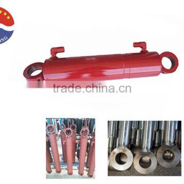 bore 2.5 inch rod 1inch stroke 28inch double acting small welded Hydraulic cylinders for trailer manufacturer