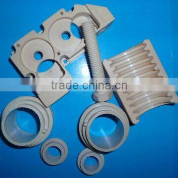 radiation resistance engineering plastic parts of material PPS in machinery industry