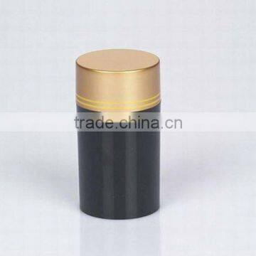 Plastic Black Vitamins Bottle With Aluminum Lid B1-6