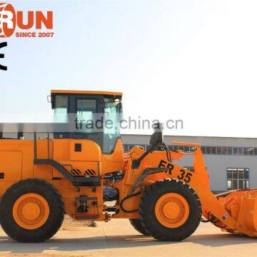 Everun 3 Ton Small Front End Wheel Loader With Adjustable Snow Blade photo-5