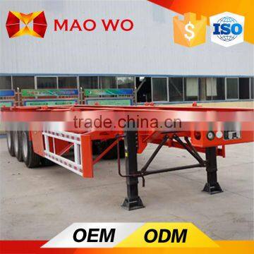 40ft 20ft Hydraulic Cylinder Dump Container Chassis, Skeleton Truck Trailer photo-6