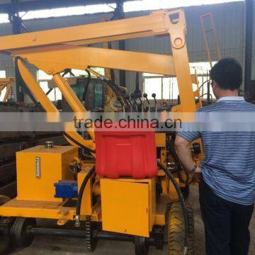 hydraulic pile driver machine for expressway guardrail