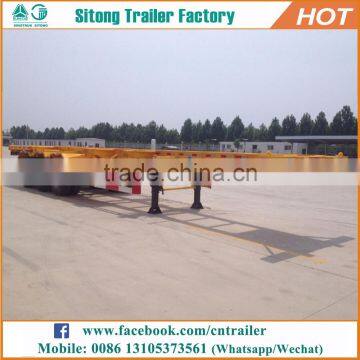 Factory price Tri-axle 20 feet 40 feet customized shipping container truck trailer