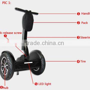Self Balancing Electric Swing Scooter With GPS(W8+ 40) photo-5