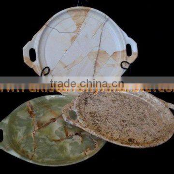Hot Sale MANUFACTURER AND EXPORTERS OF ONYX FRUIT TRAYS HANDICRAFTS photo-4