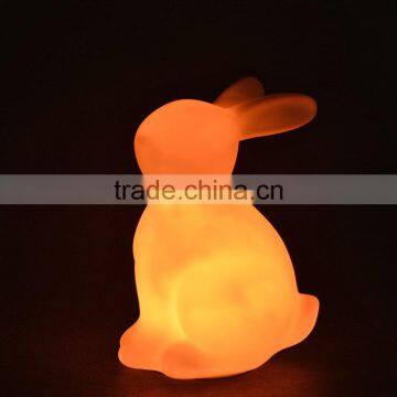 soft meterial kids portable night light battery operated rabbit night light