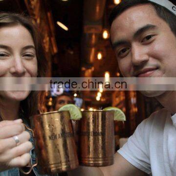 Copper Moscow Mule Mug, Stoli Vodka Copper Mug , Pure Copper Moscow Mule Mug photo-5