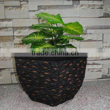 Different Style Home Garden Handmade Black Stone Molds Garden Resin Flower Pot photo-3