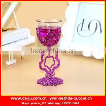 Promotion Home Cup Holder Rose Red Gel Candles Wholesale