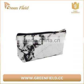 Waterproof Makeup Washable Organizer Storage Pouch Women Marble Paper Toiletry Travel Cosmetic Bag photo-3