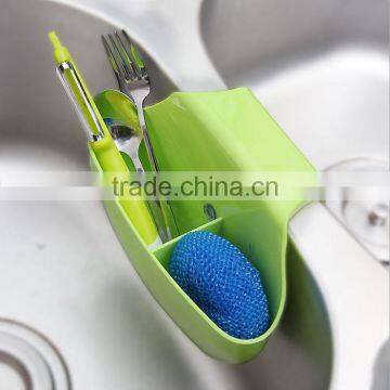 Plastic Multicolor Creative Small Kitchen Sink Scouring Pad Shelves photo-2