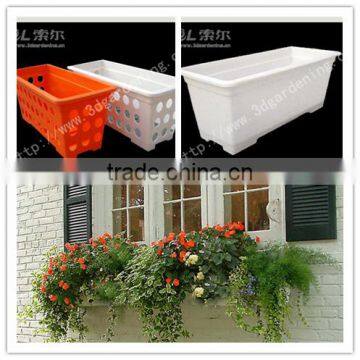 2016 Self Watering Rectangular Planter Box Different Types Flower Pots photo-2