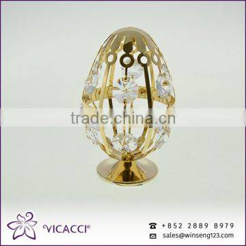 Easter Egg With SWAROVSKI Crystal Metal Home Decoration photo-4