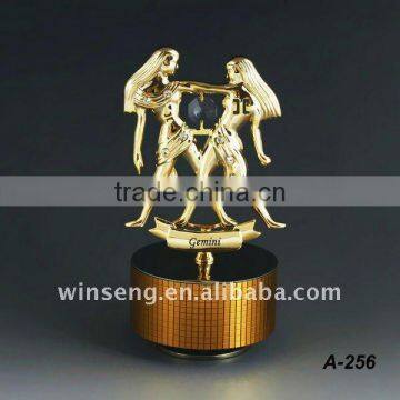 24k gold plated expensive musical box