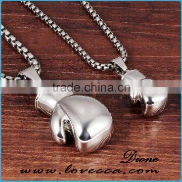 Black/Steel/Gold Color Fashion Mini Boxing Glove Necklace Boxing Jewelry Stainless Steel Necklace photo-5