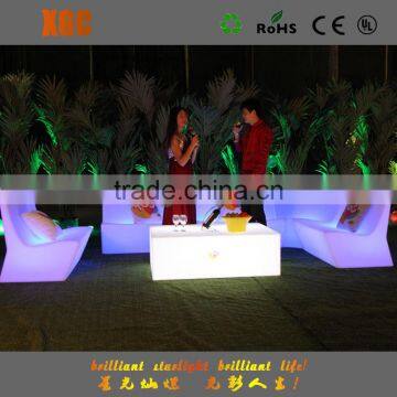 Rechargeable RGB lights bar furniture LED table led light bar cocktail table