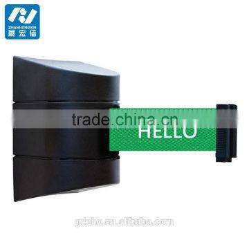 Supermarket Wall Mounted Retractable Belt Barrier