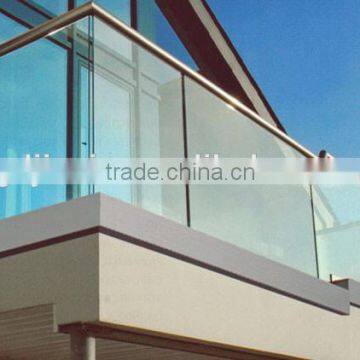 304 Stainless Steel Channel Pipe System/Glass Fence System