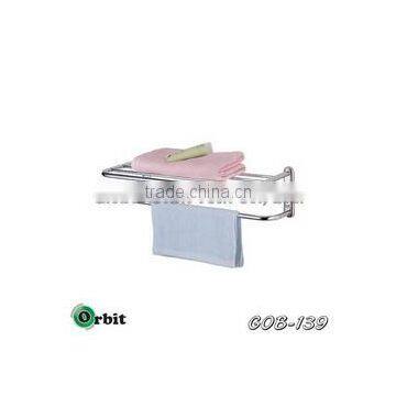 Stainless Steel Simple Style Towel Rack, Bathroom Rotate Towel Hanger photo-3