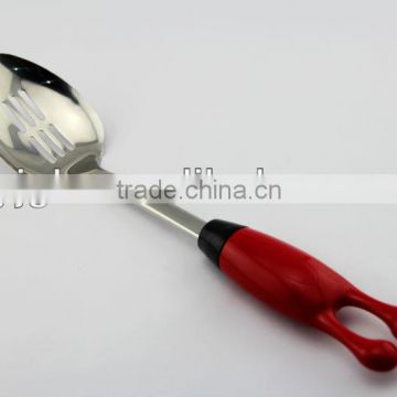 2014 new design stainless steel kitchenware slotted spoon