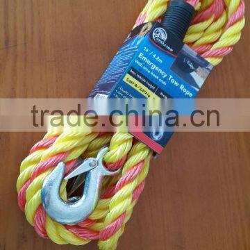Twisted Tow Rope - Towing Rope With Hooks - Car Recovery Rope - TR30T14X4HA photo-4