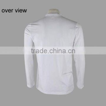 Free Sample Long Sleeves 100% Cotton Screen Printing Plain White Tee Shirt photo-4