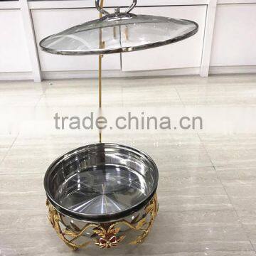 New Design Red Flower 8Liter Stainless Steel Cheap Chafing Dish for Butter photo-6
