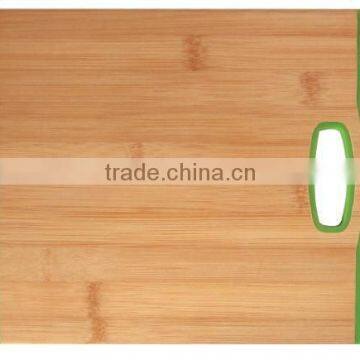 Four sizes cutting board with silicone anti-slip handle #32025