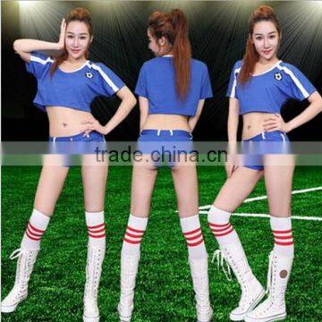 Hot sexy girls crop top and short pants sport football cheerleader costume BB010