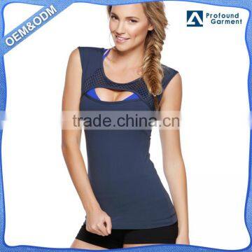 China manufacturer custom printing plain womens athletic tank top
