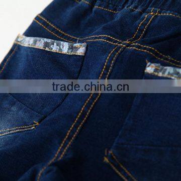 New Model Jeans Pants Waist Lace Long Section of Love Dark Denim Trousers photo-4