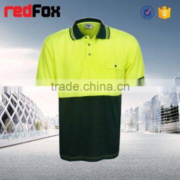 Red Low Price 100% Polyster Safety T-shirt for Worker T-shirt Maker Safety Shirt Workwear Shirt T-shirt photo-4
